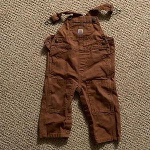Tan carhartt overalls